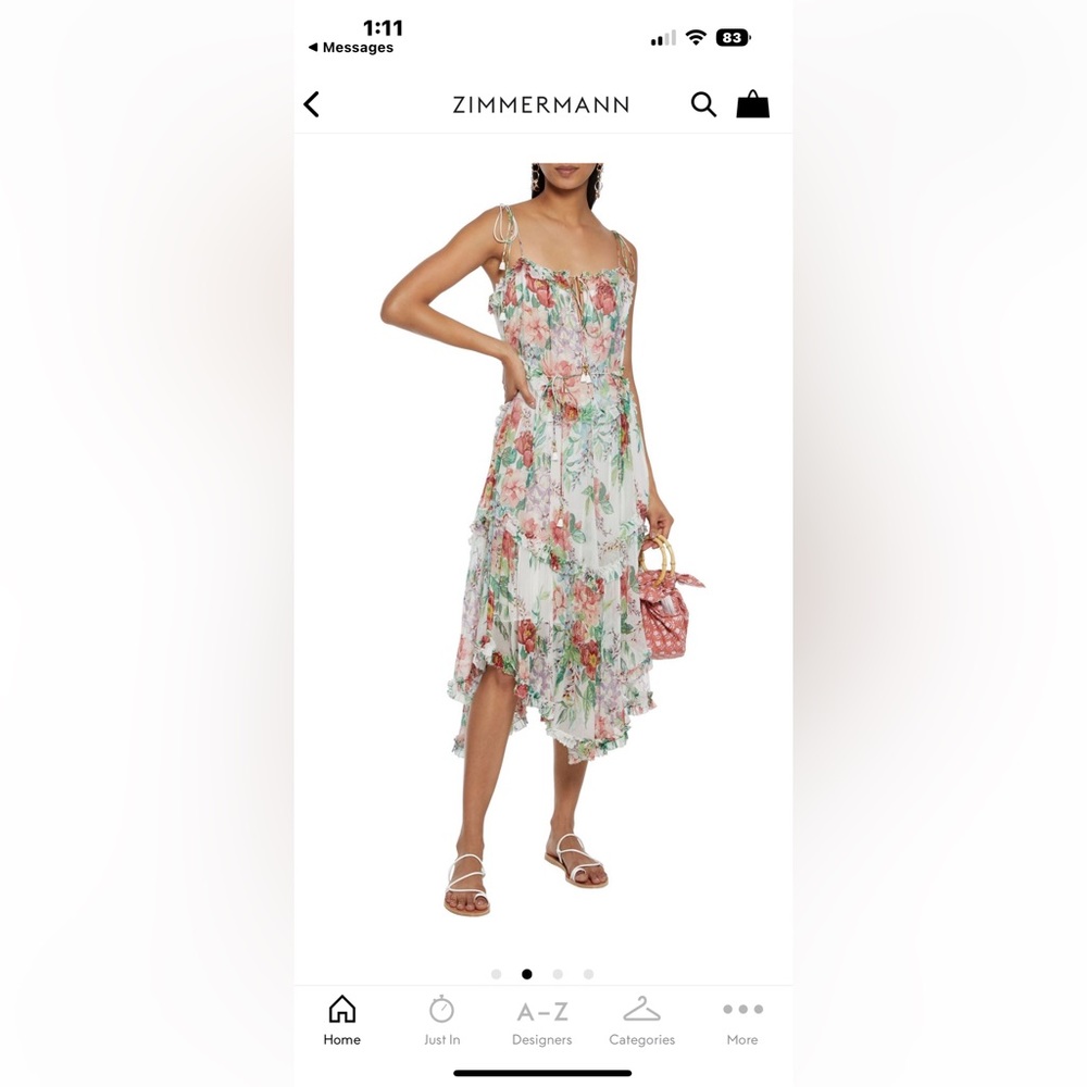 Zimmermann tier floral dress